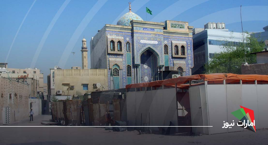 موقعیت جغرافیایی مسجد ایرانیان دبی